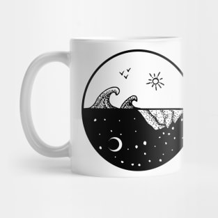 Sea & Mountain Circle Mug